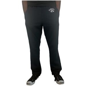 HUDSON BAY Men's Black Official Olympic Drawstring Joggers Sweatpants US S